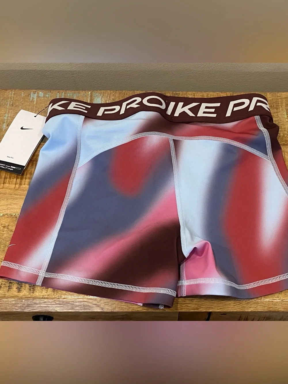 Nike Pro shorts NWT med support mid rise 3